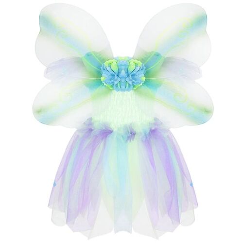 Great Pretenders Kostüm – Schmetterlingsfee – Grün/Blau – 5-6 Jahre (110-116) – Great Pretenders Kostüm