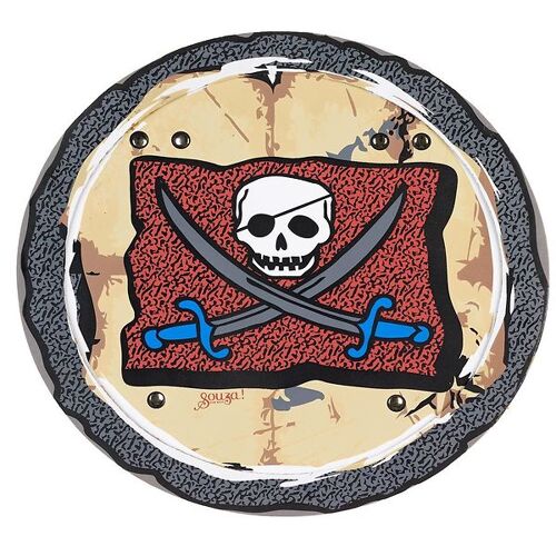 Souza Kostüm – Piratenschild – O’Mally – Rot – One Size – Souza Kostüm