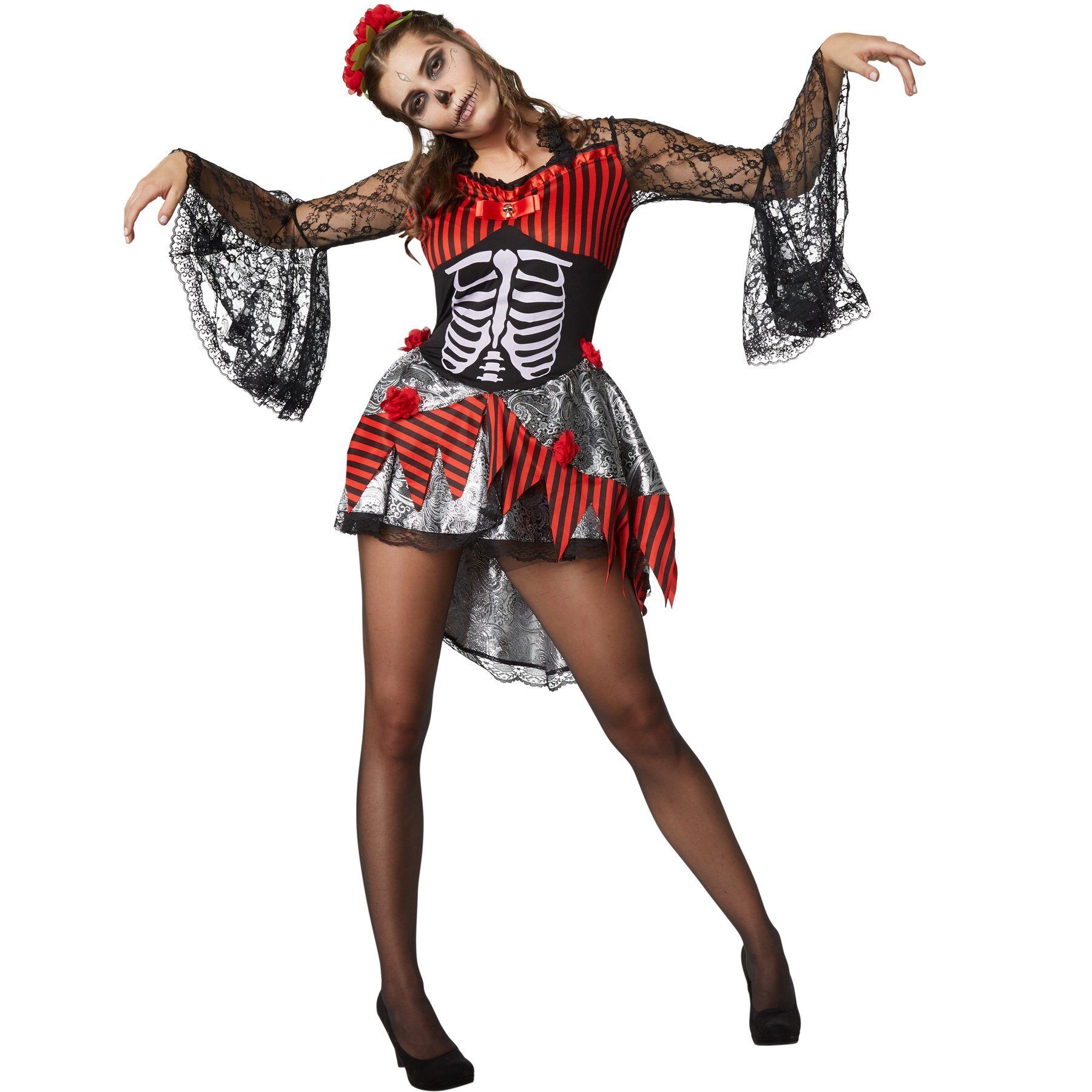 tectake Kostüm »Frauenkostüm Gruselige Tänzerin«