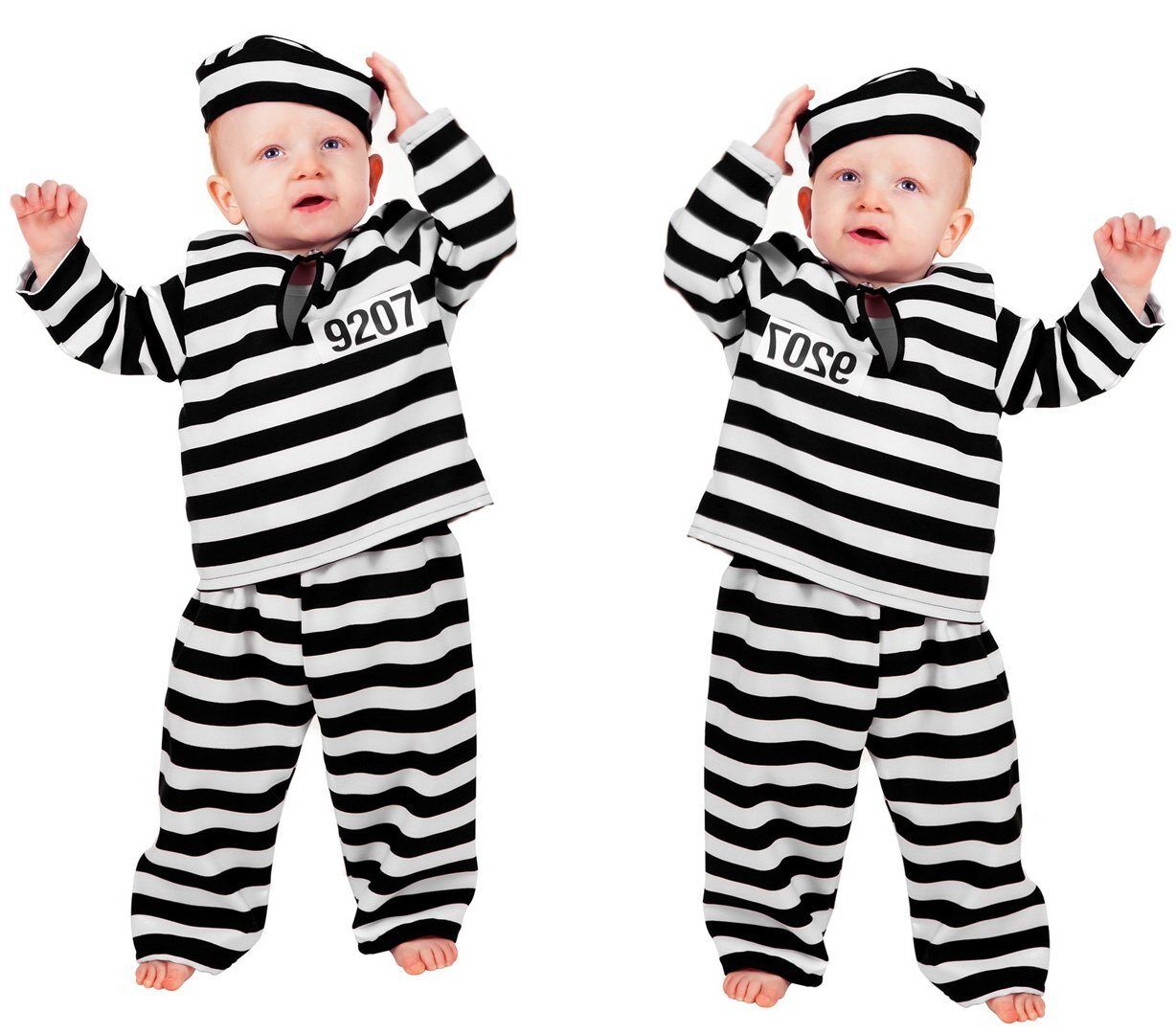 Wilbers Kostüm »Kinderkostüm Baby Sträfling Gr. 86- 92 cm -Babykostüm Gefangener«