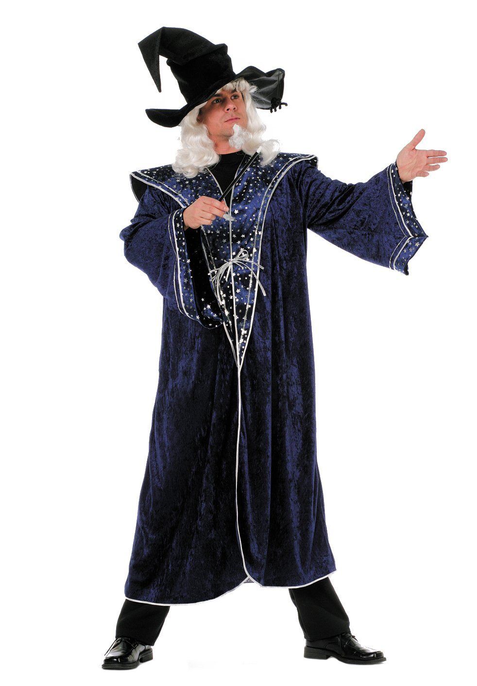 Wilbers Kostüm »Kostüm Zauberer 50 - 60 blaue Sterne Zaubermeister«