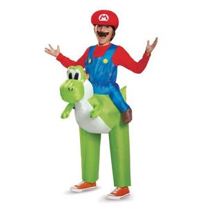 Super Mario Riding Yoshi Inflatable Costume