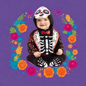 Costume for Babies My Other Me Day of the dead 3 Pieces