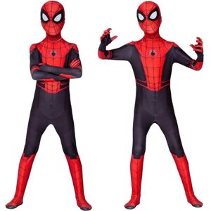 Aerpad Spiderman kostume til børn Halloween rollespil Cosplay Jumpsuits rød