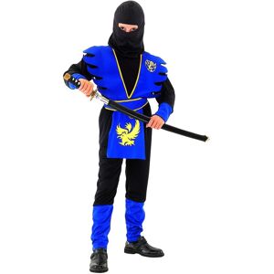 Drengens blå ninja kostume