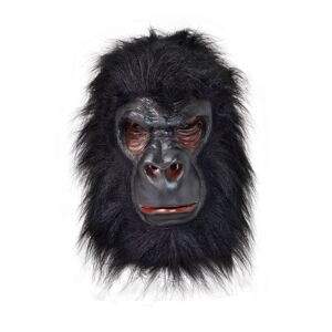 Bristol Novelty Unisex voksen latex gorilla maske med hår