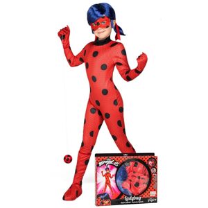 My Other Me Ladybug kostume med paryk til børn