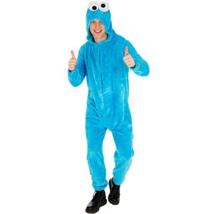 Sesame Street Unisex Cookie Monster kostume til voksne