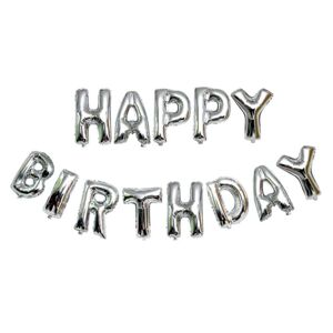 Megabilligt Tillykke med fødselsdagen balloner fest fødselsdag Kalas sølv