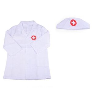 shopnbutik Små sygeplejersker, der betjener læger Cosplay Experience tøj med børn Legetøj og gaver (hvid)