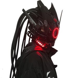 BayOne Techwear cyberpunk cosplay maske LED