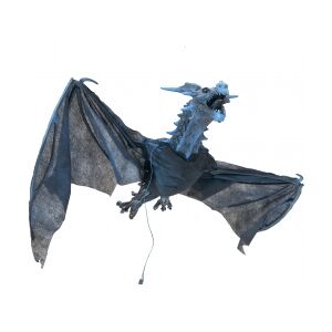 Europalms Halloween Flying Dragon, animated, blue, 120cm TILBUD NU