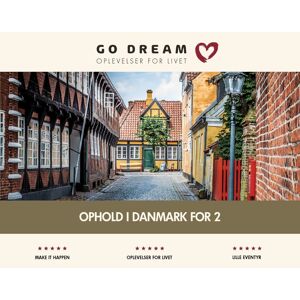Go Dream Oplevelsesgave - Ophold I Danmark For 2