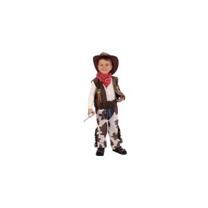 Ciao Cowboy-kostume (Vest, buksecover, hat og tørklæde) - 4-6 år