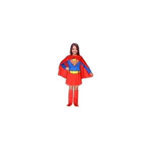 Ciao Supergirl-kostume (Kjole, kappe, bælte og stofstøvler) - 3-4 år