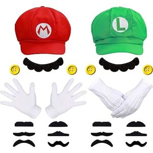 Super Mario kostume Luigi hat Mario Halloween kostume hættestropper