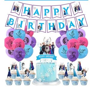 Best Trade Frozen Barnkalas Balloonbåge - Tillykke med fødselsdagen