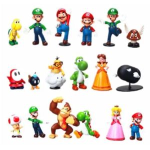 Best Trade 18 stk Super Mario Bros. Mario Wario Donkey Kong Waluigi