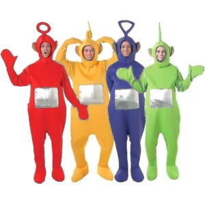 4 Farve Teletubbies Rolle Voksen Cosplay Sjovt kostume green m