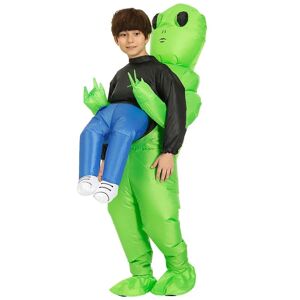 Halloween kostume oppustelig alien kostume børn 120-140 cm G