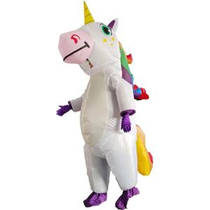 Oppustelig Enhjørning-Kostume Blow-Up Enhjørning-kostume Til Børn Voksne Cosplay Fantasia-Fest Oppustelig Jumpsuit unicorn