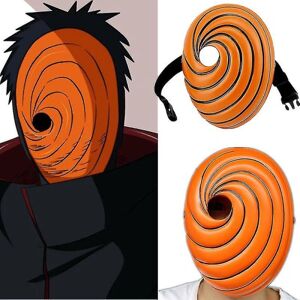 Cosplay Mask Rekvisitter Uchiha Obito Orange Resin Party Halloween Tobi Mask Gift_x005f_x005f_x005f_x000d_