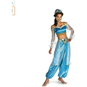 Kvinder Cosplay Princess Jasmine Costume Aladdin Halloween Party zy dark blue M