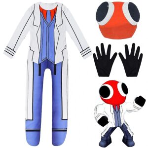 Kids Rainbow Friends Costume Red Ant Man Cosplay Jumpsuit Costume Costume 150(145-155CM) 140(135-145CM)