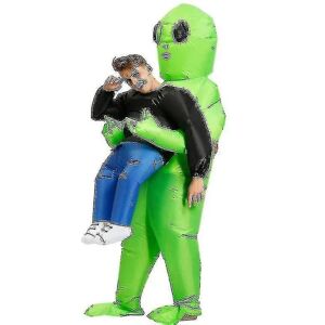 Oppustelig alien-kostume til sjove Halloween-kostumer for voksne..