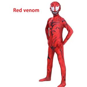 Børn Drenge Rød Venom Cosplay Jumpsuit Halloween Costume zy - Perfet 6-7 Years