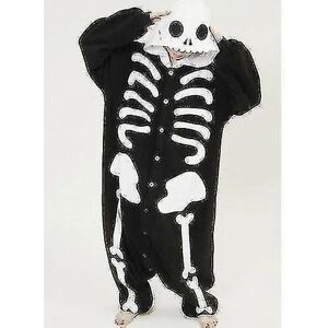Halloween Unisex Onesie Kigurumi Fancy Dress Kostume Hættetrøjer Pyjamas Sleep Wear-9-1 - Perfet Skeleton M for 160-170cm