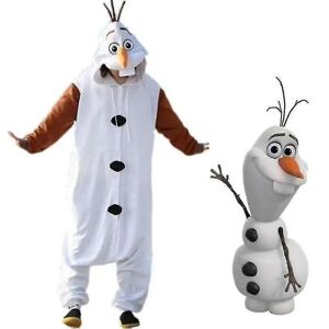 Olaf Frozen Adult nowman Kostume Kigurumi Pyjamas Cosplay Pyjamas S