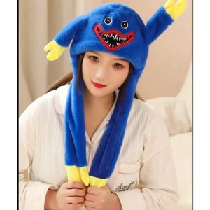 Rolig plysch Poppy Playtime hatt Cosplaydräkter Blå