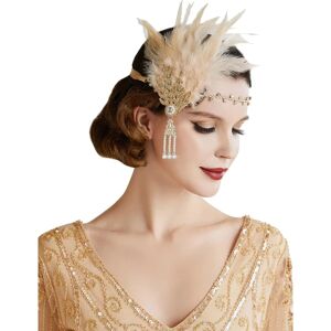 Feather Headband 20'er Gatsby Feather Crown Gatsby Flapper Accessor