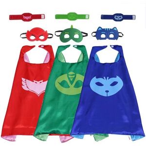 PJ Masks Pyjama Heroes Unisex Kids - 3-Pack - kappe, masker og armbånd one size