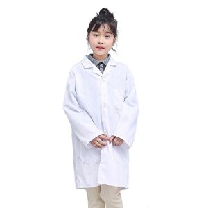 1 Stk Børnesygeplejerske Læge Hvid Lab Coat Uniform Top Performance Costume Medical THIN M