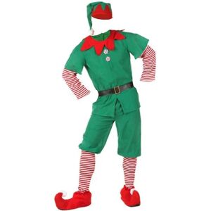 HKWWW Voksen Børn Familie Julekostume Elf Julekostumer Udklædning Nisse Elf Kostume Funny Cosplay Party 150cm([HK])