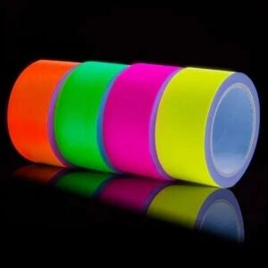UV Neon Luminous Tape Glow in the Dark - 5cm x 10m Yellow