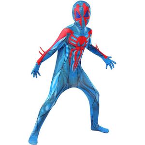 Børne Spider-man Cosplay kostume Jumpsuit Halloween Carnival Party Fancy Dress Up Bodysuit gaver 7-8 Years