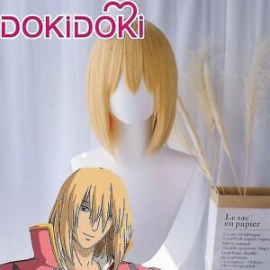 Hurtig forsendelse Moive Howl's Moving Castle Howl Cosplay kostume Howl's Moving Castle Wig blond L