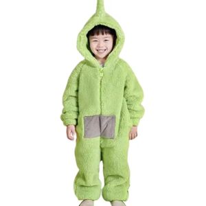 Børne-teletubbies-kostume julepyjamas jumpsuit Green 11-12Years