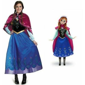 Voksen prinsesse Anna Cosplay kostume Frozen Christmas Cos Fancy Dres_v XL