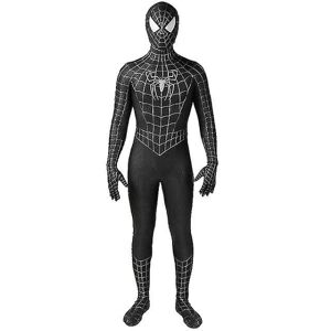 unbranded Sort/rød Tobey Maguire Spiderman kostume - perfekt til cosplay Halloween (voksne/børn) black 190