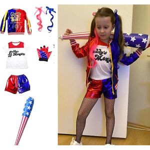 Harley Quinn Kids Cosplay Costumes monsterjakke M