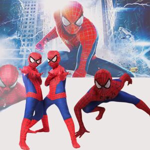 Halloween Spider-man Cosplay Kostume Jumpsuit Børn Voksne Bodysuit Spiderman Masquerade Party Fancy Dress Up Outfits Tmall 120-130cm