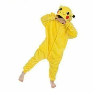 Kids Elf Pikachu Pyjamas Pyjamas Party Cosplay kostume til børn 130cm