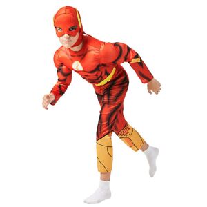 Kids The Flash Cosplay Costume Superhelte Childs Fancy Dress Outfit L 130-140CM