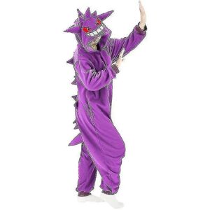 Gengar Kostume Full Body Pyjamas Halloween Christmas One-piece Kigurumi For Mænd Kvinder L