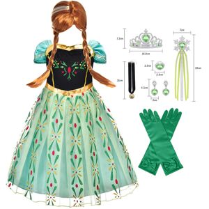 Piger Prinsesse Anna Kjole Frozen Kostume Fancy Dress Barn Eveni