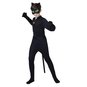 Jettbuying Cosplay Cat Noir Barn Bodysuit Black Cat Halloween Set Kids Da black S